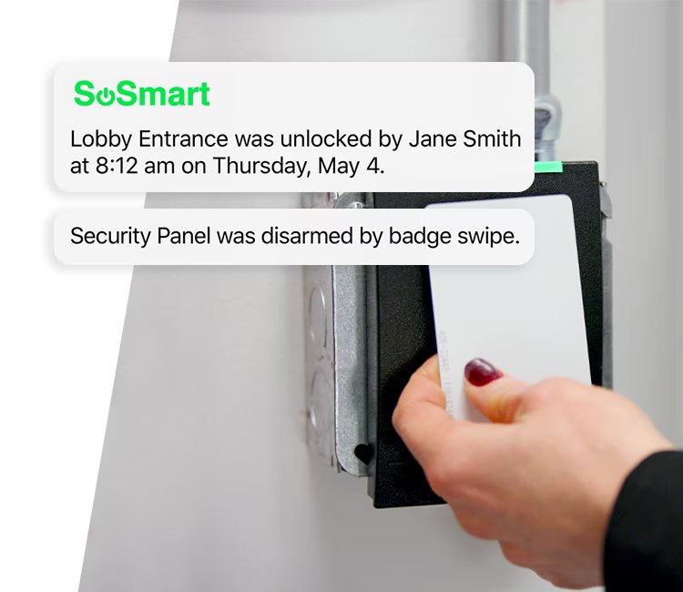 Access control mobile notification