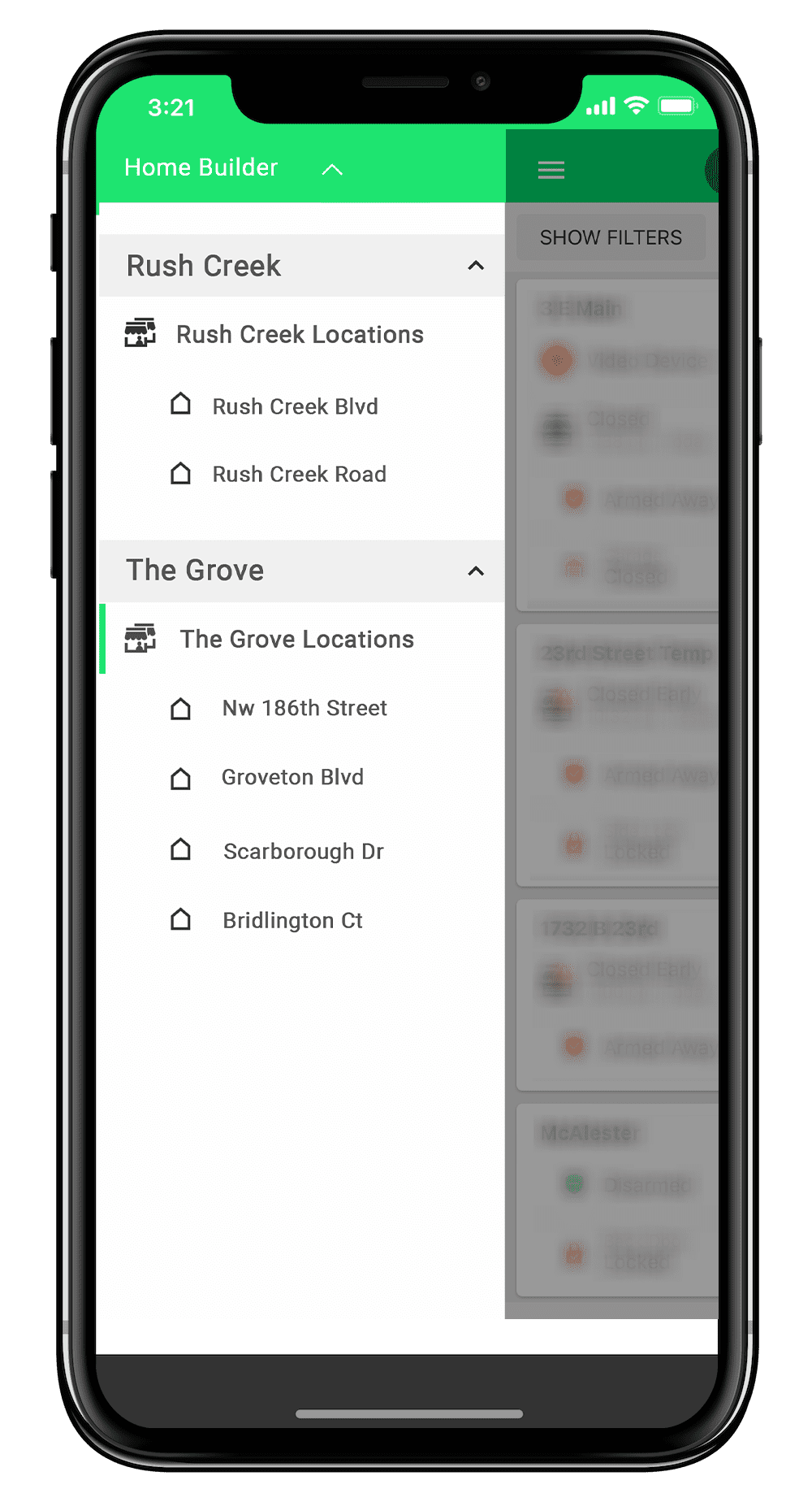 Builder program - smart home on phone