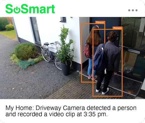 AI alert - person at front door