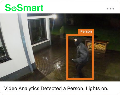 AI alert turning lights on automatically