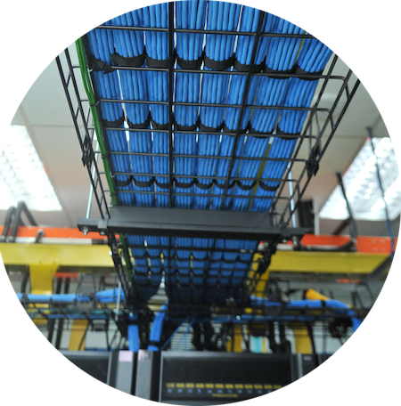 Cable tray with Cat-6