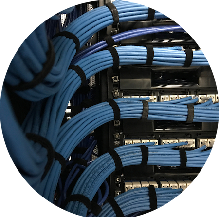 After - clean, labeled cable run